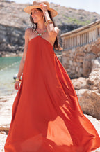 ÉLÉA Terracotta - Robe Perles Satinée