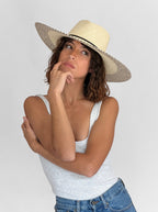 Chapeau Paille Elio - Natural Black