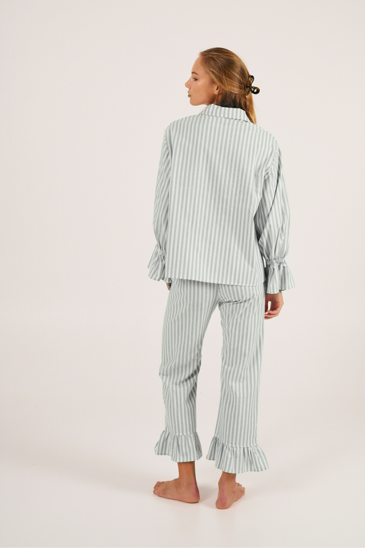 Pantalon Elise Verde - Vert Et Blanc