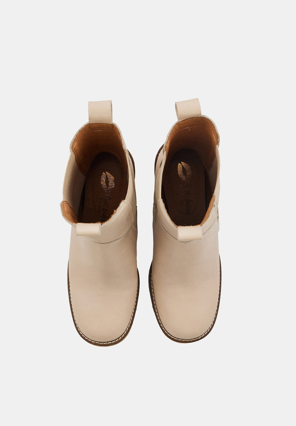Elle - Cuir Beige - Bons Baisers - The Bradery