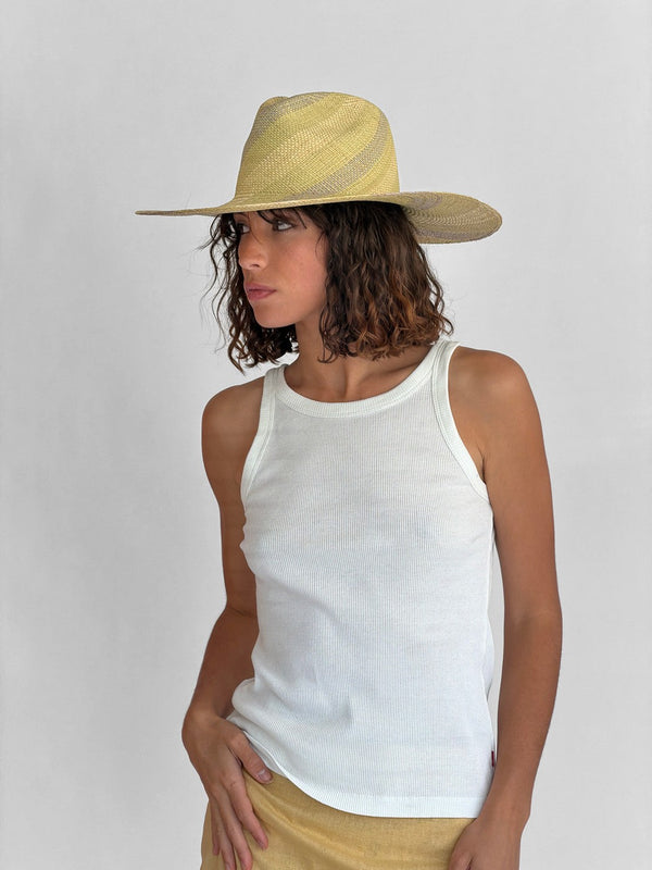 Chapeau Paille Ema - Sage Natural