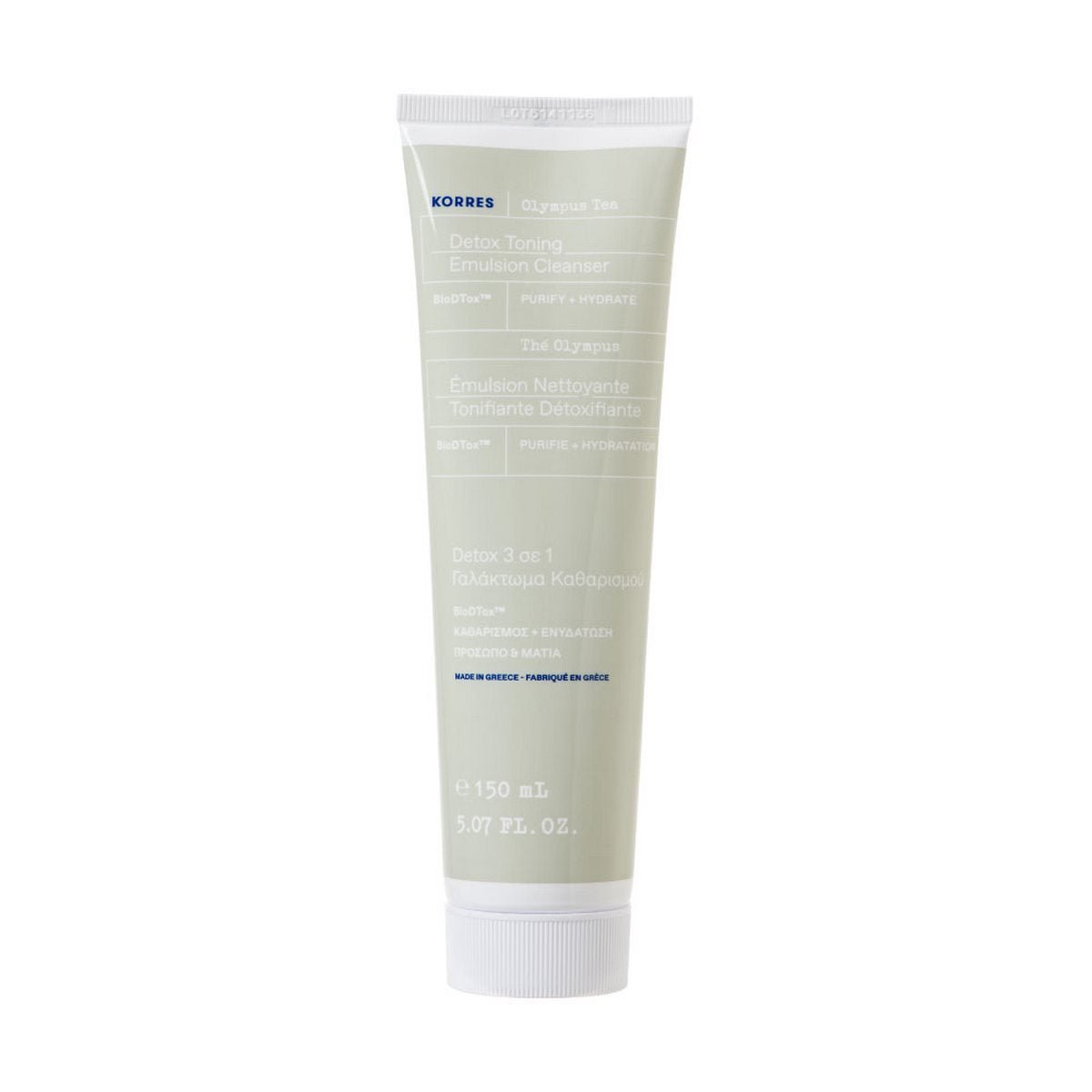 Emulsion Nettoyante 3 En 1, Visage & Yeux, Thé Olympus 150ml - Korres - The Bradery