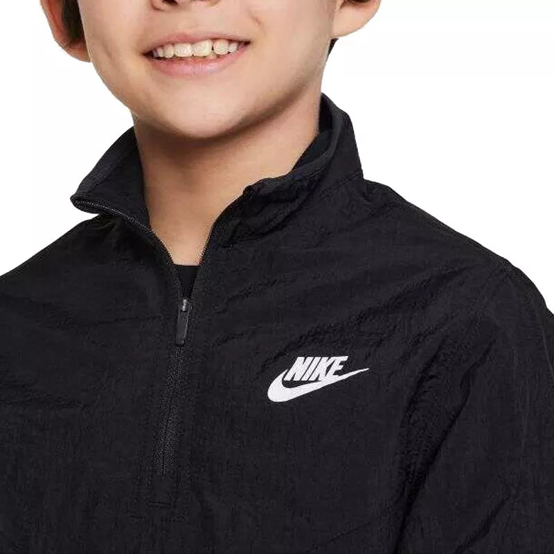 Ensemble De Survêtement 1/4 Zip Woven - Noir