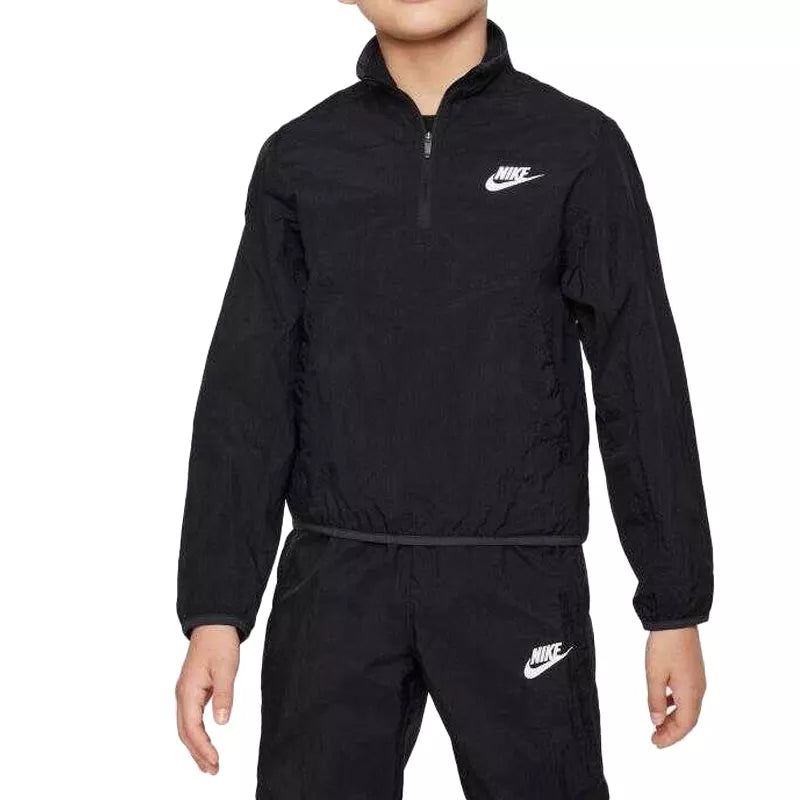 Ensemble De Survêtement 1/4 Zip Woven - Noir
