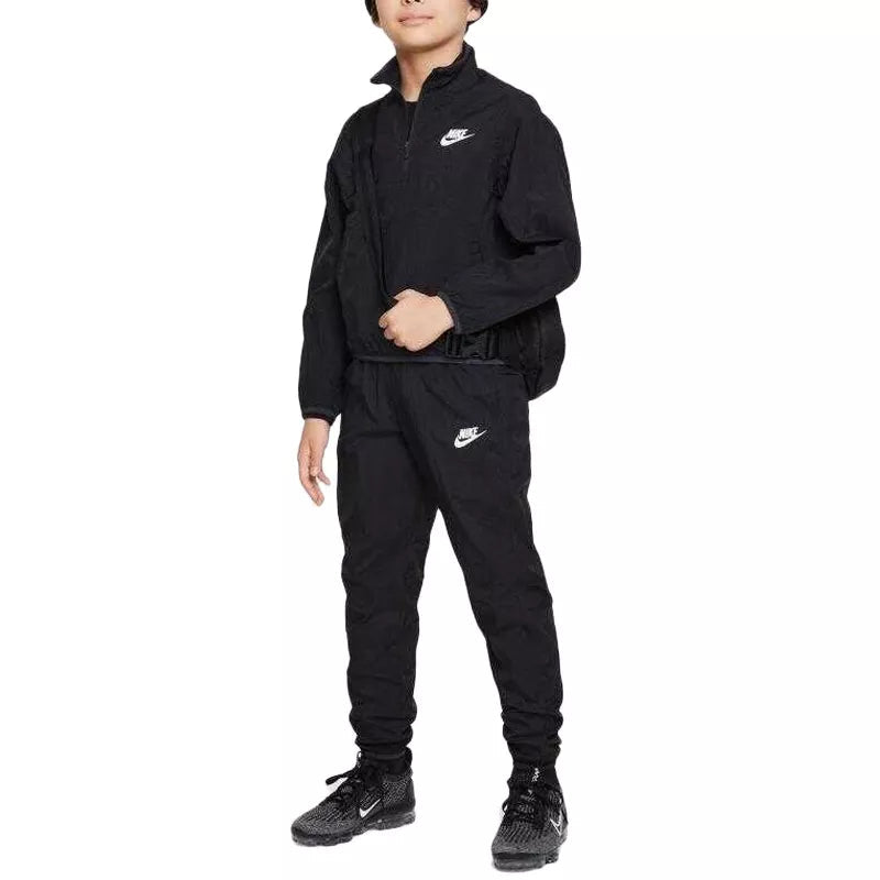 Ensemble De Survêtement 1/4 Zip Woven - Noir
