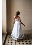 Ensemble De Mariée Duchesse Long - Blanc Soie