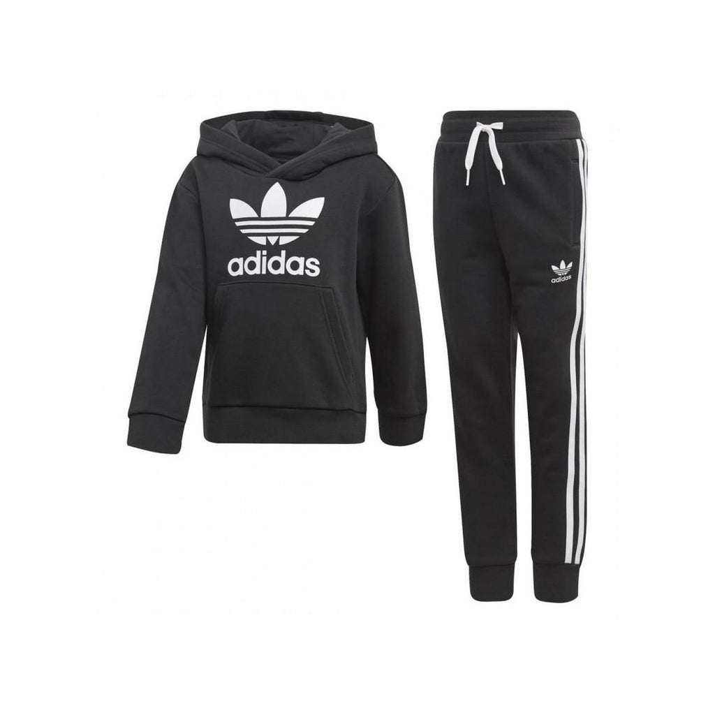 Ensembles De Survetement Adidas Originals Trefoil Hoodie - Noir - Enfant - Adidas2 - The Bradery