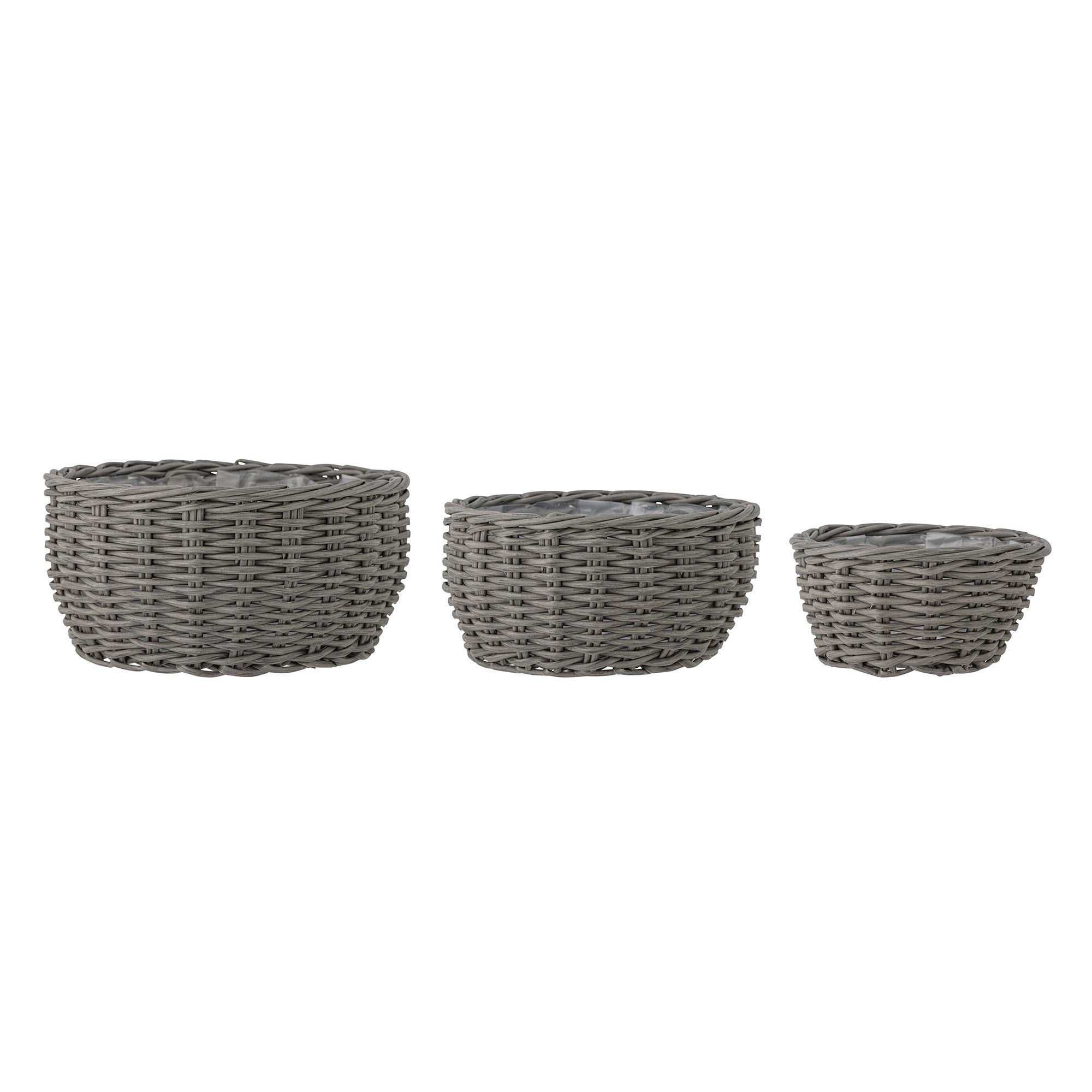 Fioria - Cache-Pot - Gris - Polyrotin