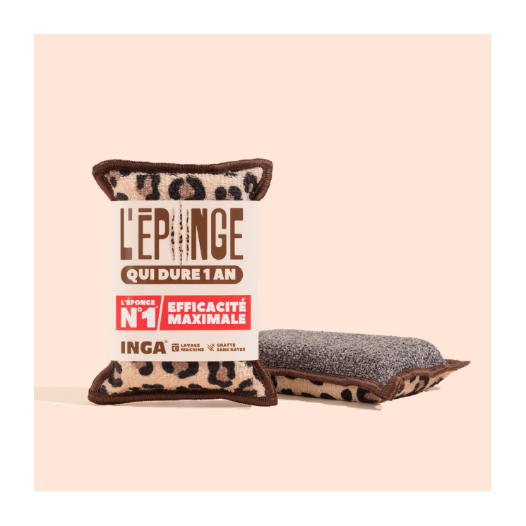 New - Duo D'Éponges Léopard