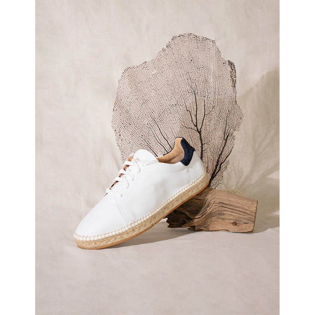 Espadrille Basket Byron Bay - Blanc Marine - Homme ESPADRILLE BASKET Escadrille