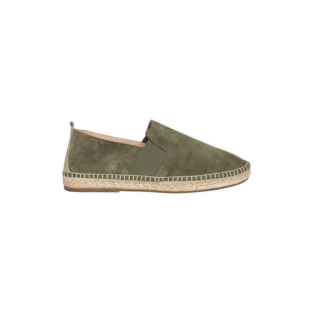 Espadrille Plate Big Sur - Daim Kaki - Homme ESPADRILLE PLATE Escadrille