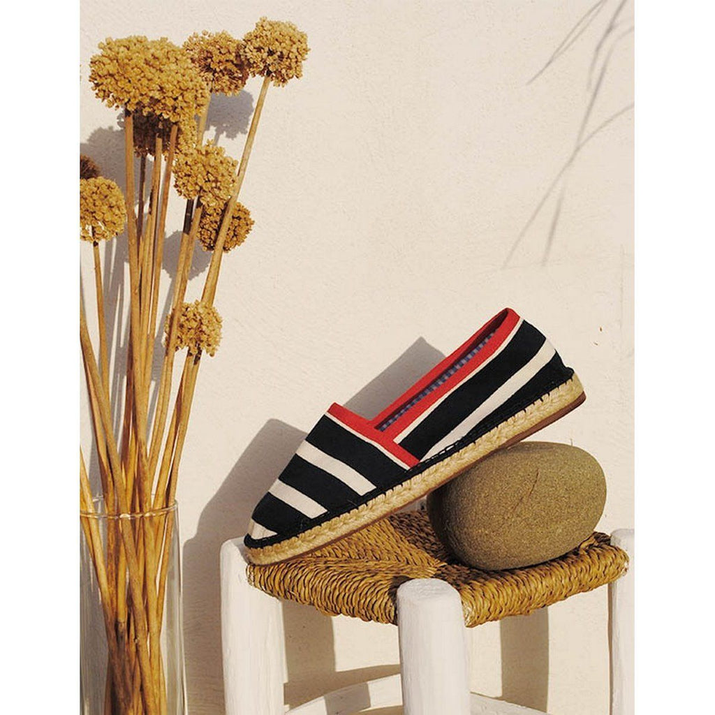 Espadrille Plate Brestoise - Marine Rouge - Homme ESPADRILLE PLATE Escadrille