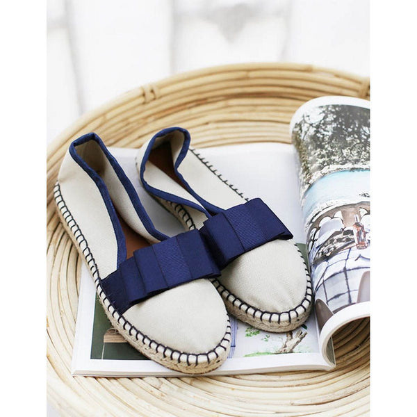 Espadrille Plate Parisienne - Marine - Femme ESPADRILLE PLATE Escadrille