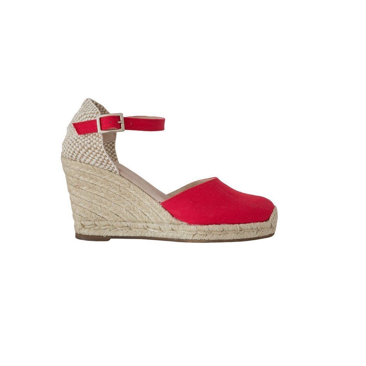 Espadrille Talon Haut - Dolce Vita Bride - Rouge - Femme ESPADRILLE TALON HAUT 8 centimètres plateforme de 2 centimètres Escadrille