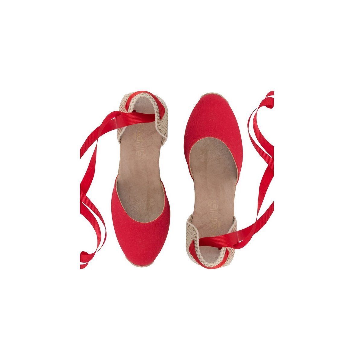 Espadrille Talon Haut - Dolce Vita Ruban - Rouge - Femme ESPADRILLE TALON HAUT 8 centimètres plateforme de 2 centimètres Escadrille