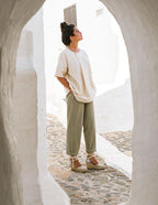 Espadrille Talon Haut Marbella Ruban - Lin Argenté - Femme ESPADRILLE TALON HAUT 8 centimètres plateforme de 2 centimètres Escadrille