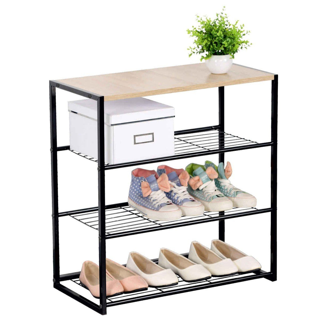 Lexie - Étagère À Chaussures 4 Niveaux - Acier