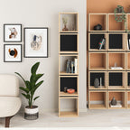 Étagère 5 Cases H167 cm - Lofty - Chêne Clair & Gris Anthracite