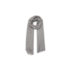 Étole Voile De Cashmere Guaratuba Gris Sombre, Maille Classique, 100% Voile De Cachemire - Accessoire - Authentic Cashmere - The Bradery