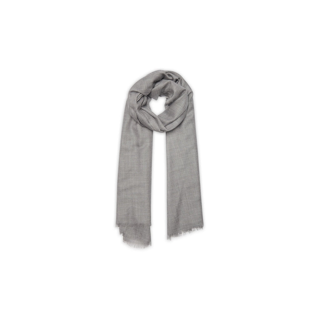 Étole Voile De Cashmere Guaratuba Gris Sombre, Maille Classique, 100% Voile De Cachemire - Accessoire - Authentic Cashmere - The Bradery