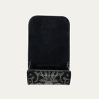Etui Airpod Jamie Cuir Noir Imprimé Bandana