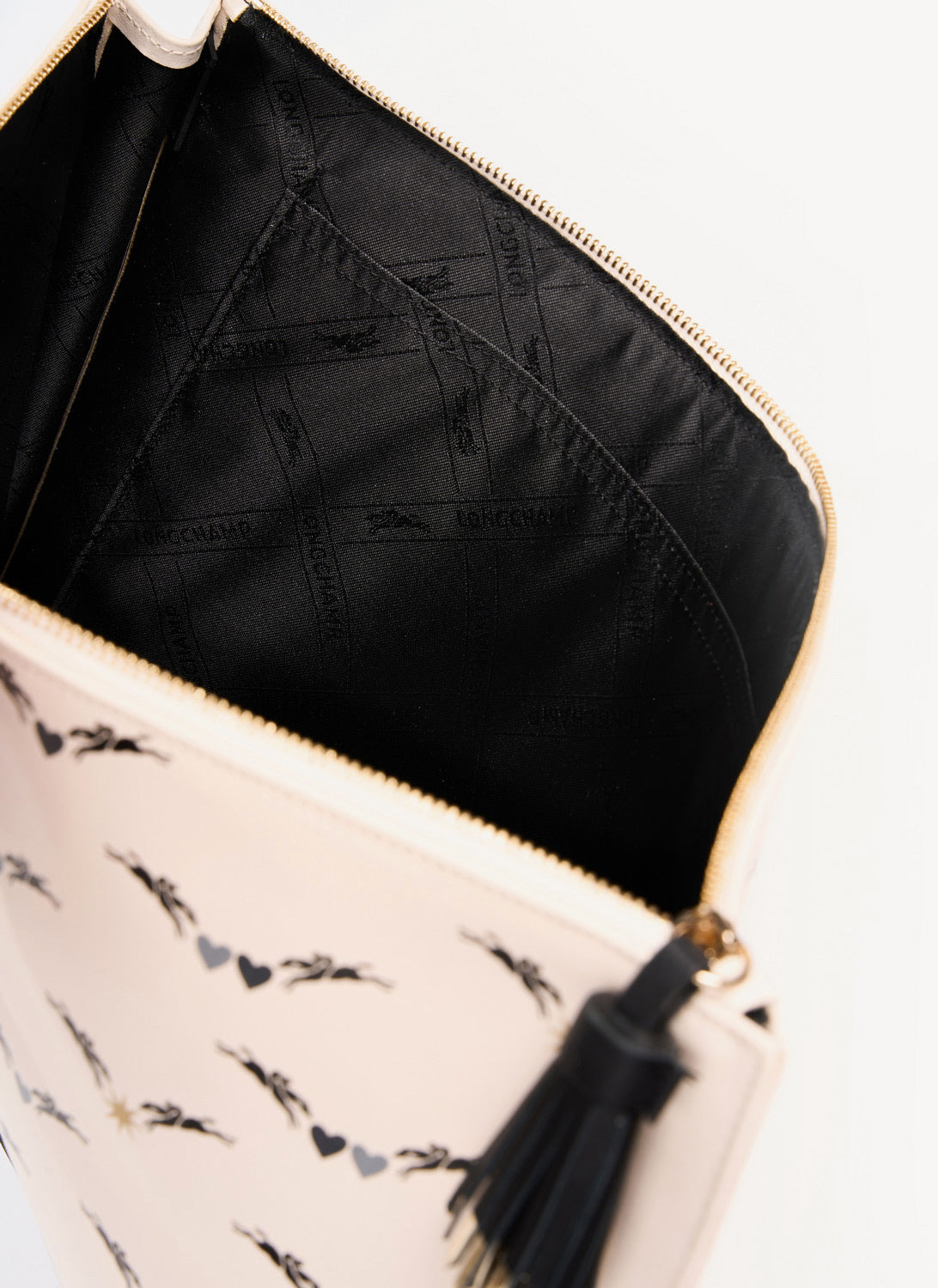 Longchamp - Pochette - Beige - Femme