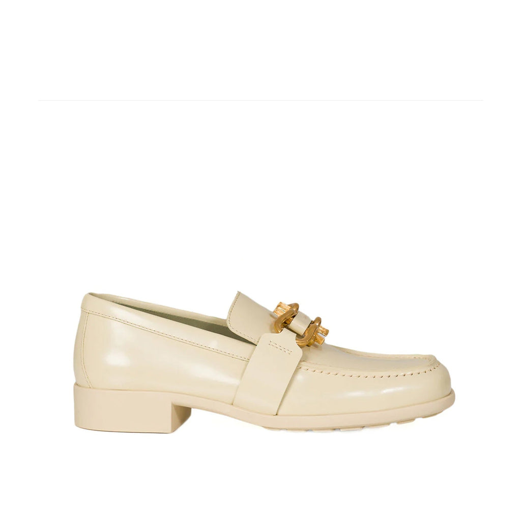 Mocassins Bottega Veneta Monsieur Leather - Cream - Femme
