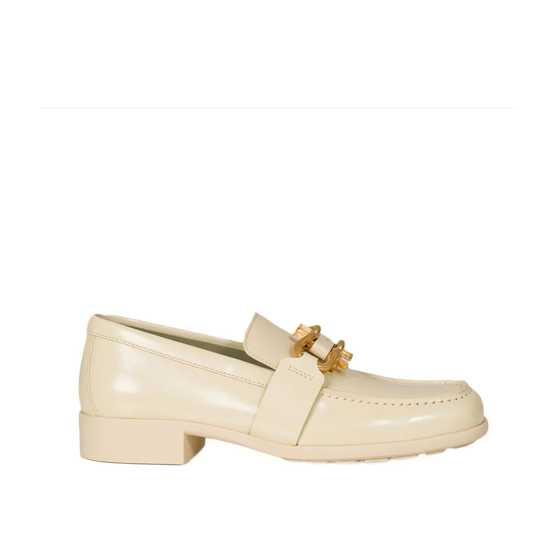 Mocassins Bottega Veneta Monsieur Leather - Cream - Femme
