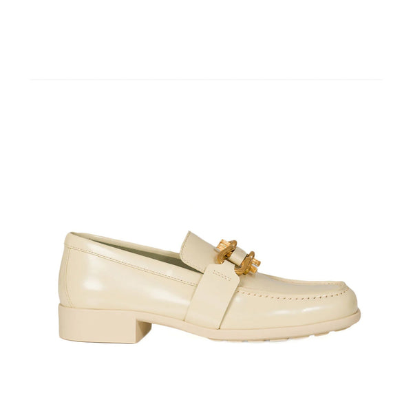 Mocassins Bottega Veneta Monsieur Leather - Cream - Femme
