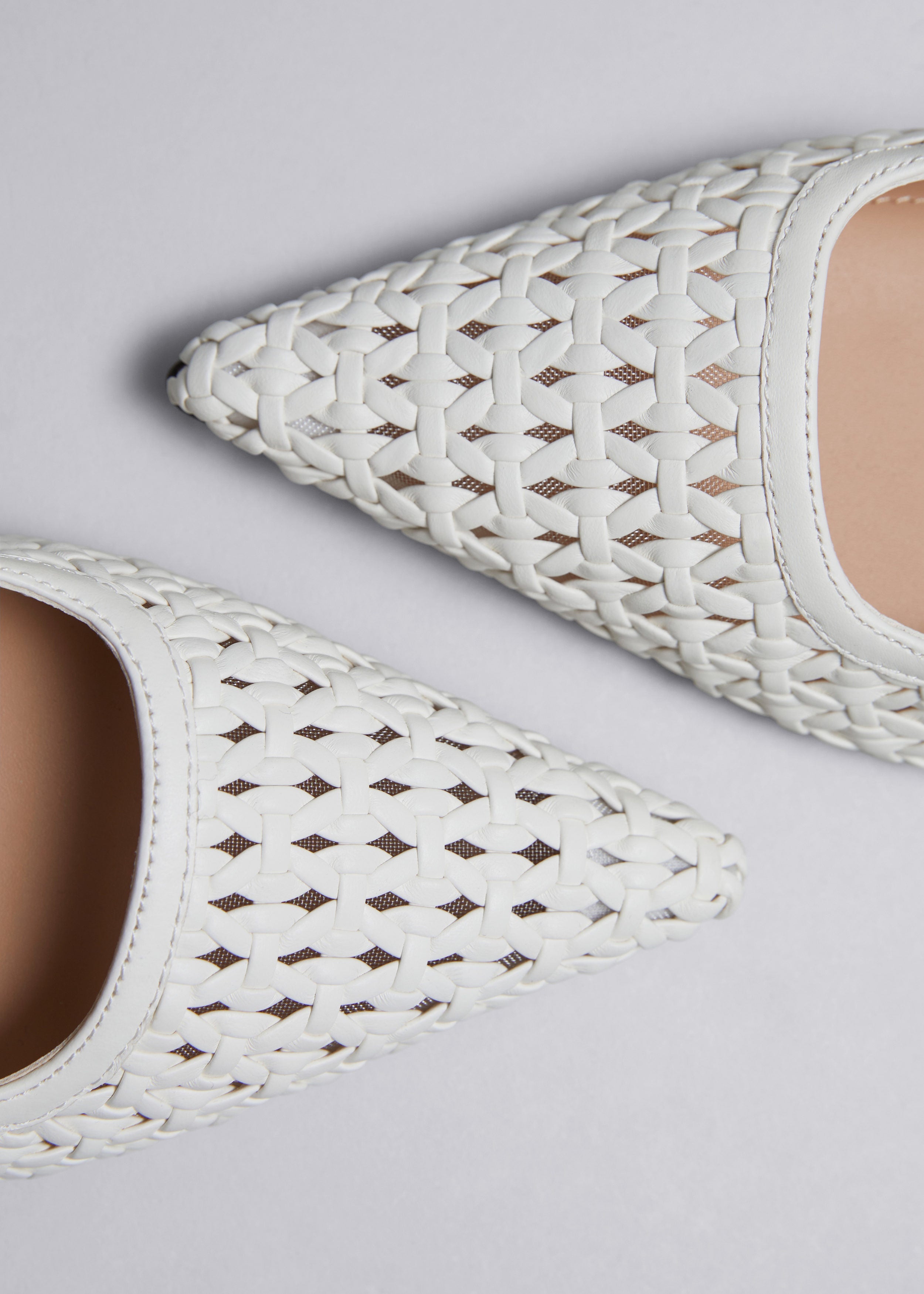 Escarpins Helmi En Cuir Blanc Pour Femmes