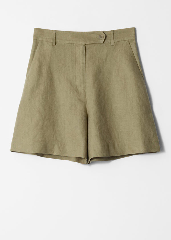 Short Es Nala Linnen Shorts - Kaki