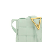 Bottega Veneta Intreccio Leather Shoulder Bag - Green - Femme