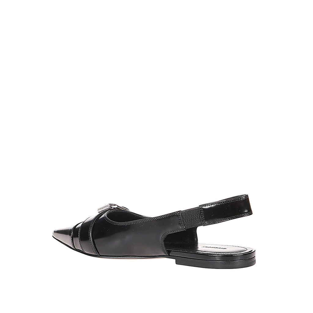 Ballerines - Givenchy Voyou Slingback Flat - Black