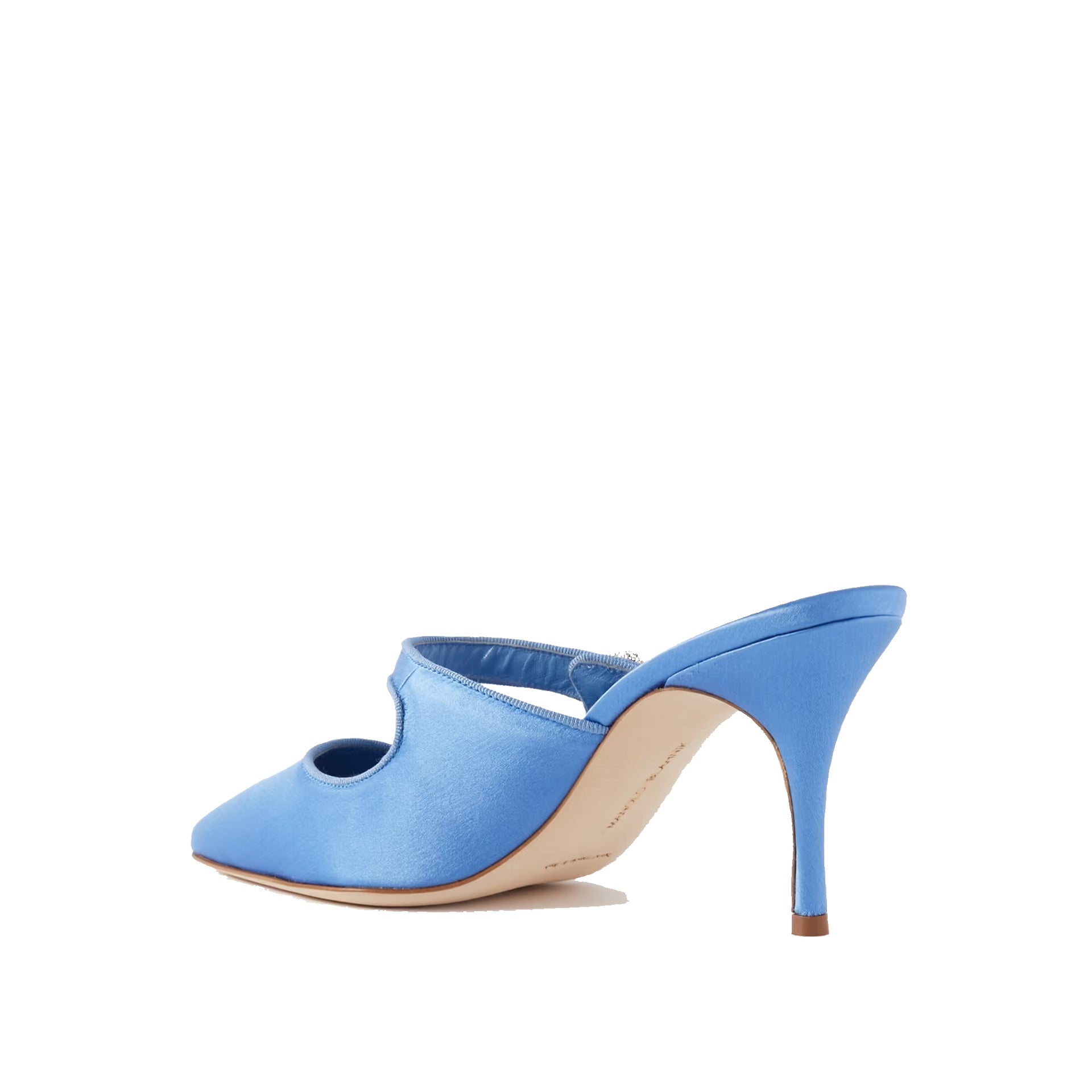 Mules Manolo Blahnik Camparimu Jewel 070 - Blue - Femme