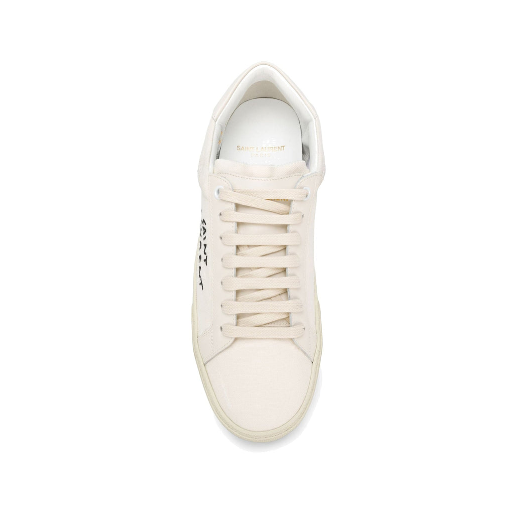 Baskets Saint Laurent Court Classic - Cream - Femme