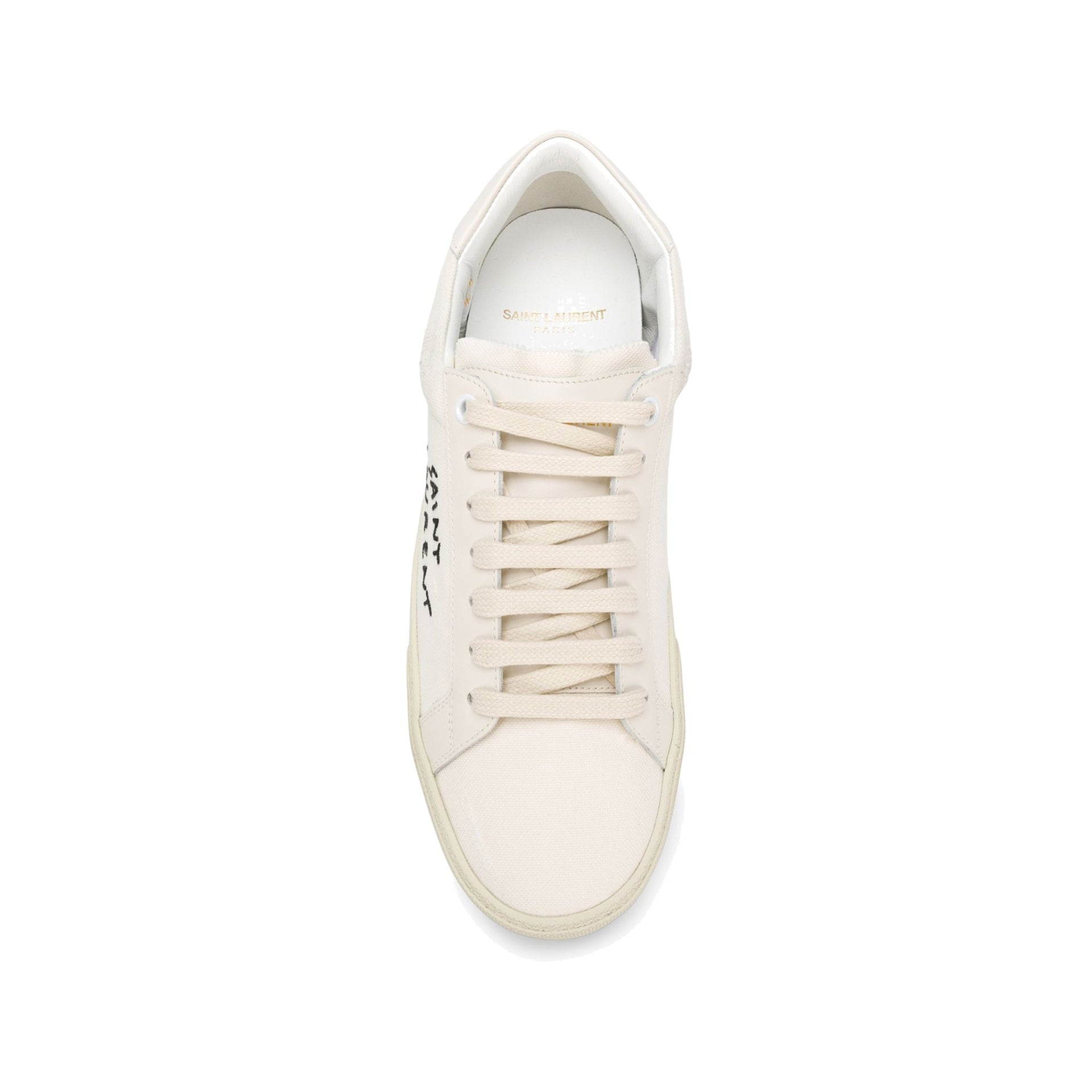 Baskets Saint Laurent Court Classic - Cream - Femme