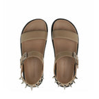 Sandales - Alexander Mcqueen Spikes Leather - Beige