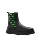 Bottes Gucci Gg Leather - Black - Homme