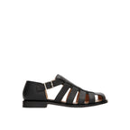 Sandales Loewe Campo Leather - Black - Homme