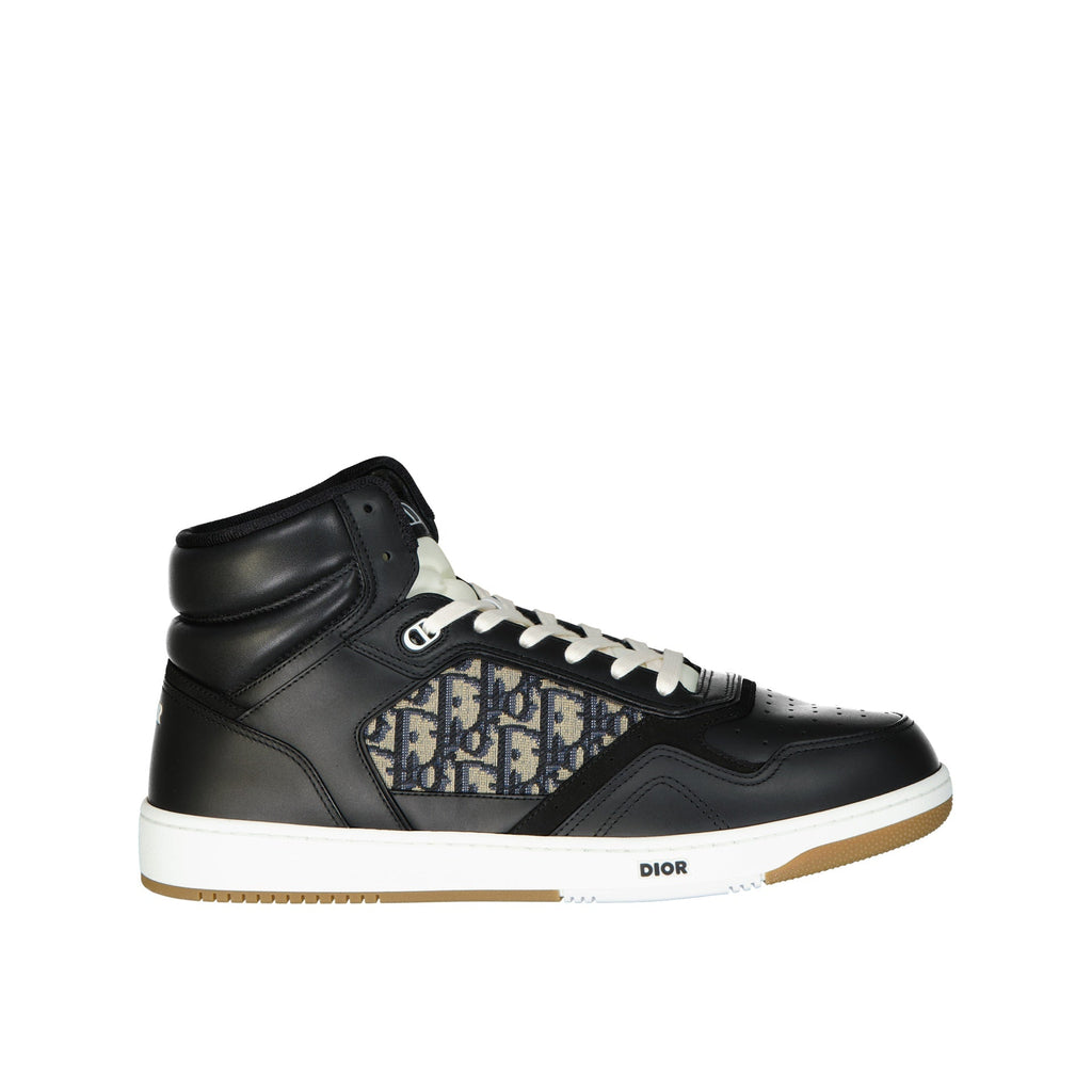 Baskets Dior High-Top Oblique - Black - Homme