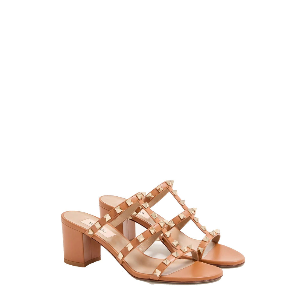 Mules - Valentino Garavani Rockstud - Brown