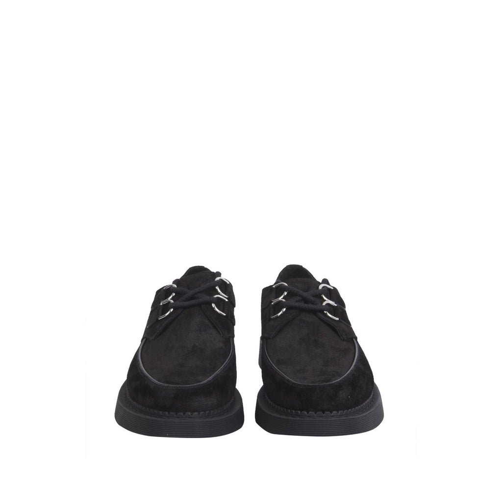 Derbies Saint Laurent Teddy Suede - Black - Femme