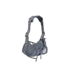 Balenciaga Le Cagole Xs Denim Shoulder Bag - Blue - Femme