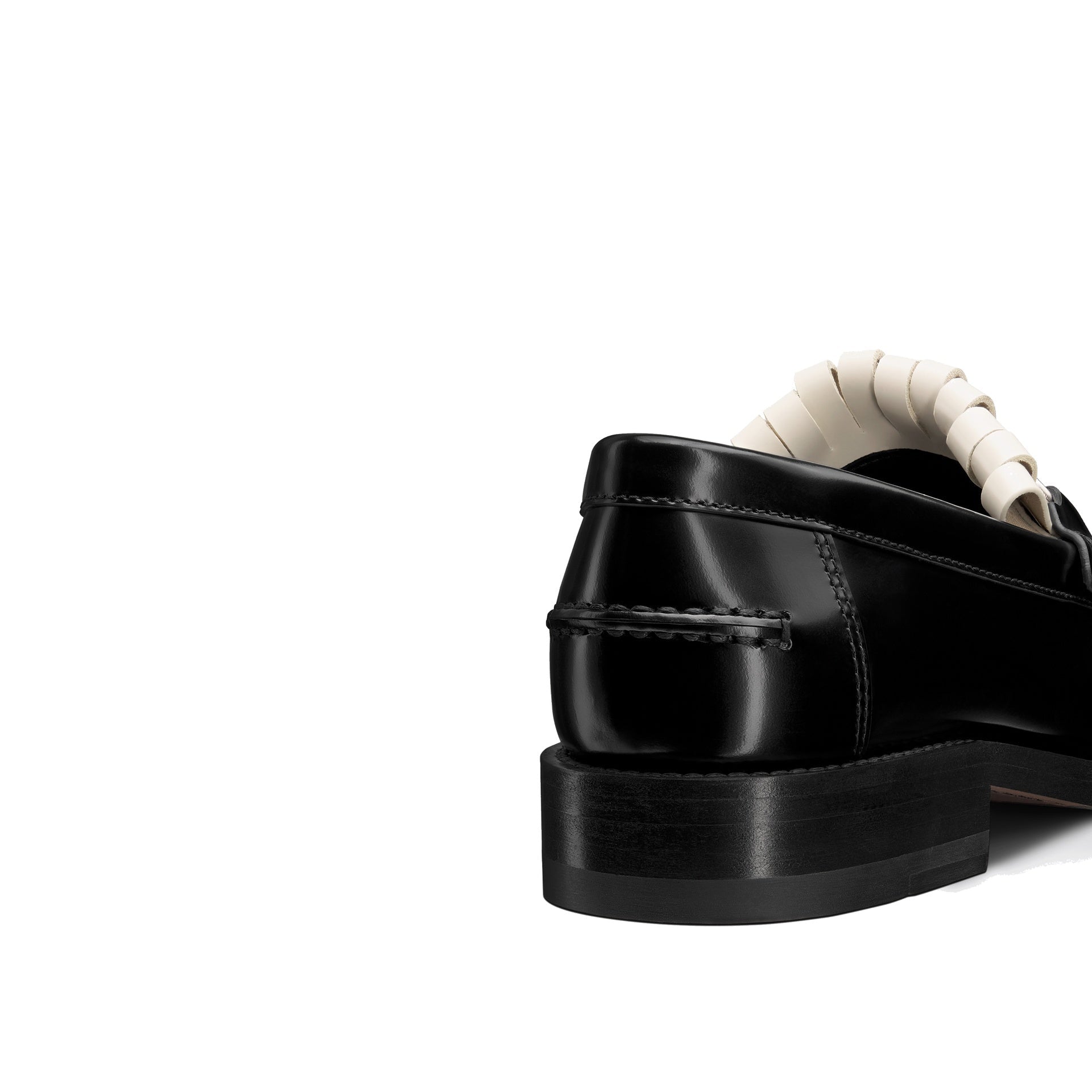 Mocassins Dior Emblem Leather - Black - Femme