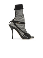Dolce & Gabbana Fishnet Sandals - Black - Femme