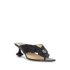 Sandales Loewe Toy Panta 45Mm Leather - Black - Femme