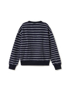 Sweatshirt Fanad - Rayures Marine - Femme
