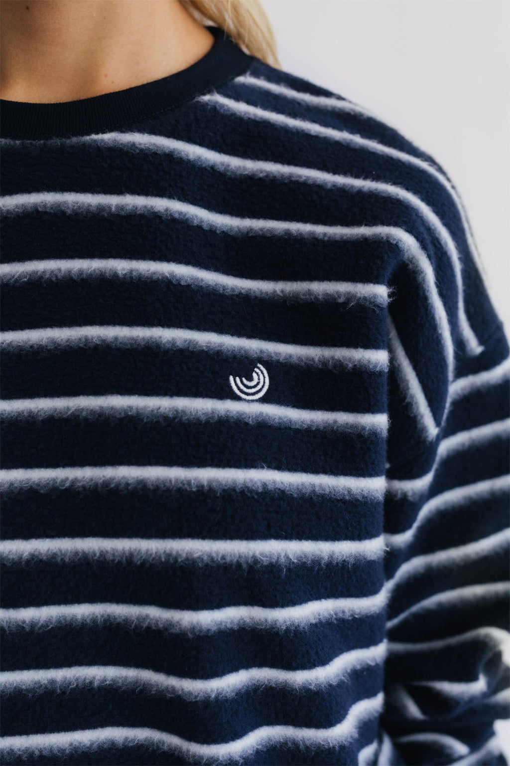 meta-preview, sustainable brushed fleece sweater for women
