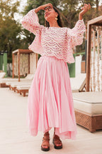 FANNIE Rose - Jupe Longue
