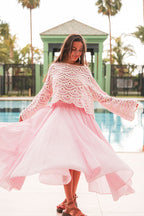 FANNIE Rose - Jupe Longue
